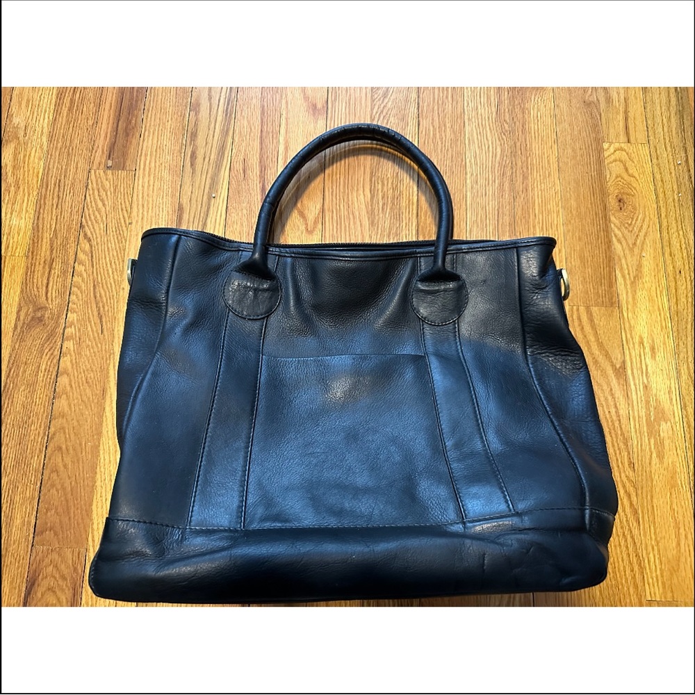 Clava Large Leather Tote Bag